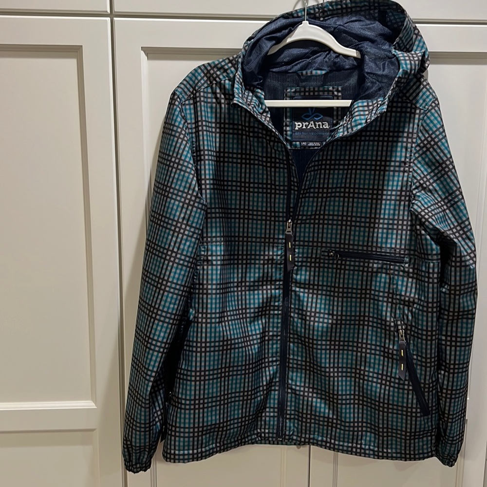 Mens Prana L light Jacket - fully lined with hood